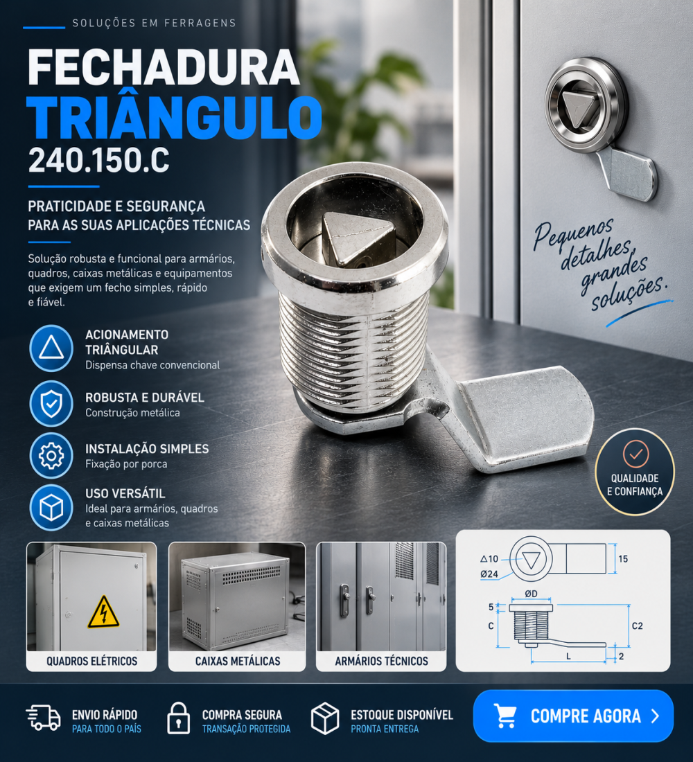 Fechadura Triângulo 240.150.C